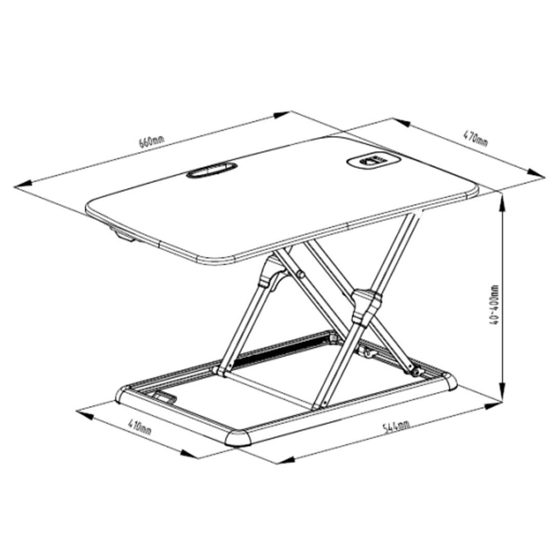 (MT201)Tablet/Laptop tabletop stand Riser office Workstation Height