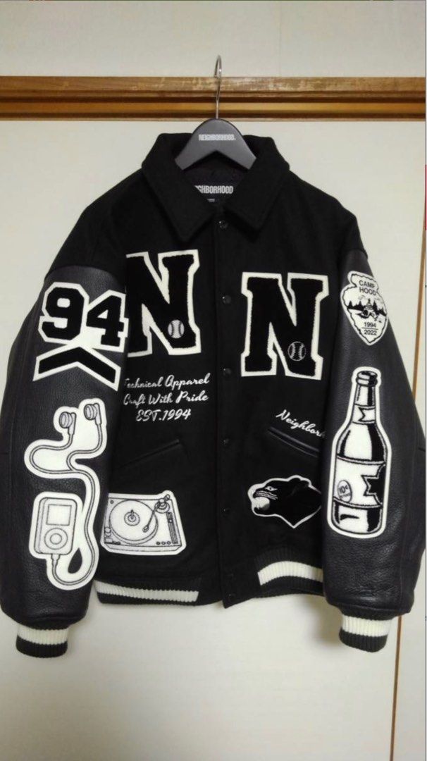 NEIGHBORHOOD FRAGMENT STADIUM JACKET-