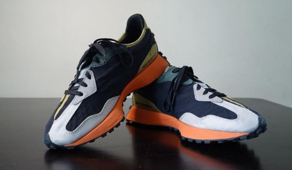 New balance 327 black orange online