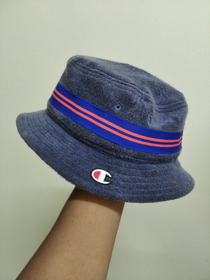 Original champion terry cloth bucket hat, Men's Fashion, Watches