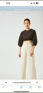 OSN Our Second Nature Cotton BNWT Cropped Blouse XL