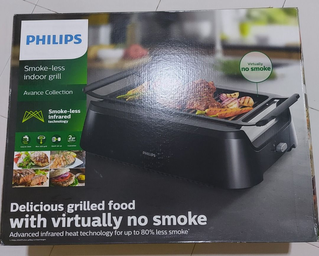 Philips Smokeless indoor grill, TV & Home Appliances, Kitchen Appliances, BBQ, Grills & Hotpots