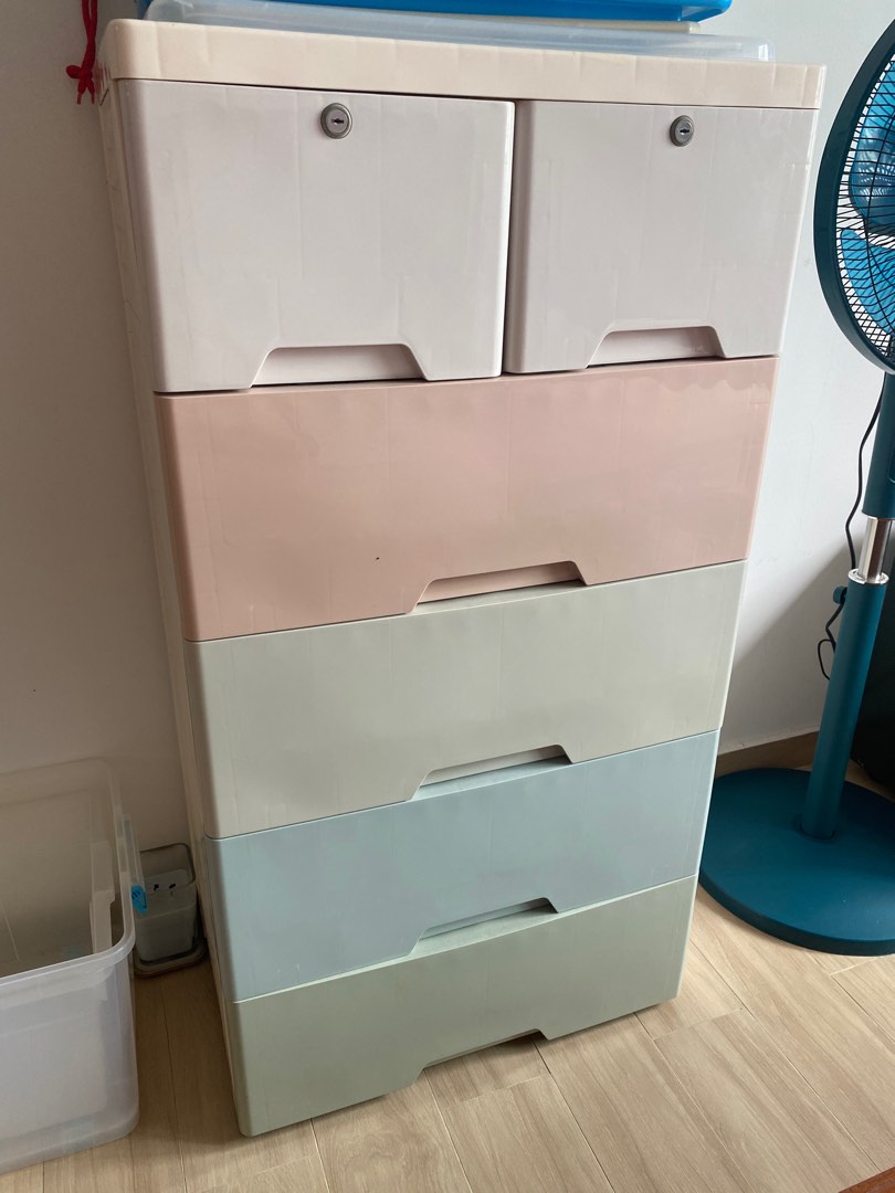 Plastic Chest of Drawers, Furniture & Home Living, Furniture, Shelves