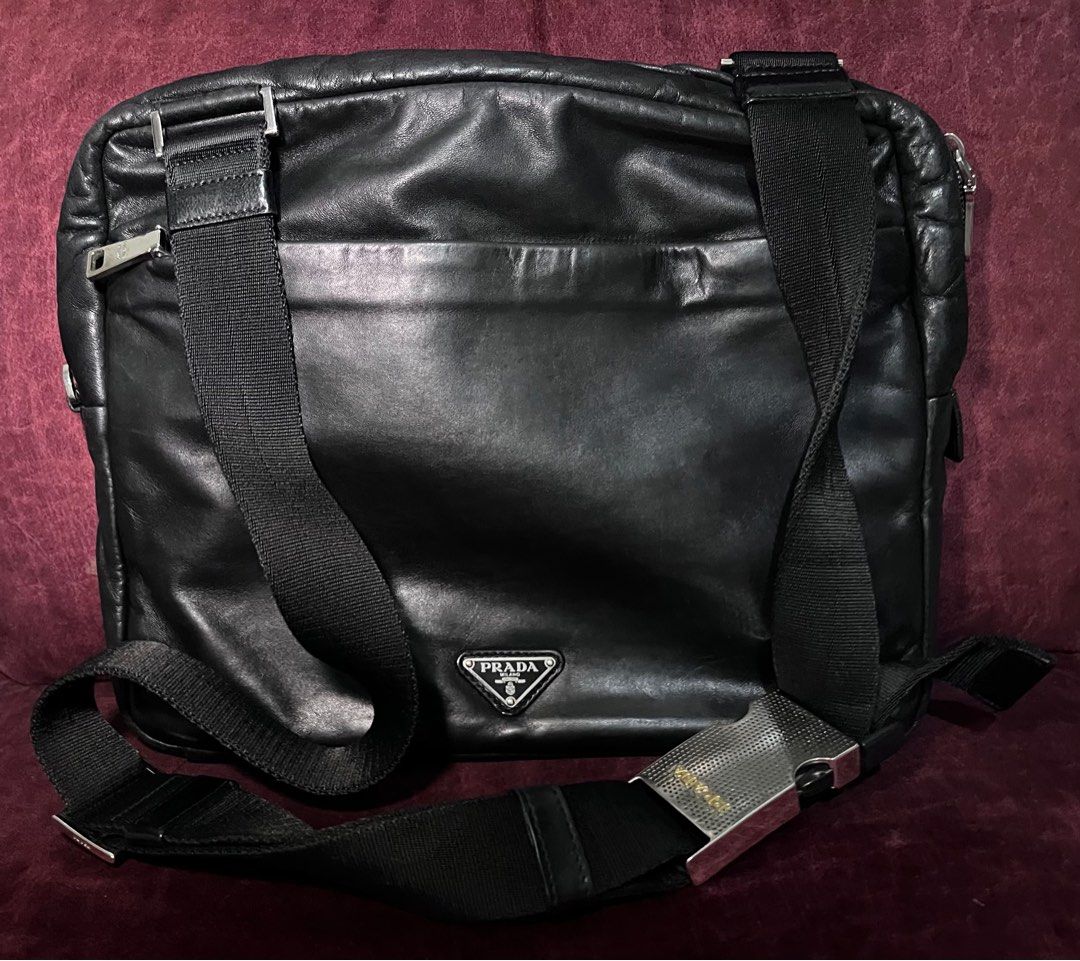 Prada Laptop Bag 100 Authentic w/ Serial Code, Men's Fashion, Bags