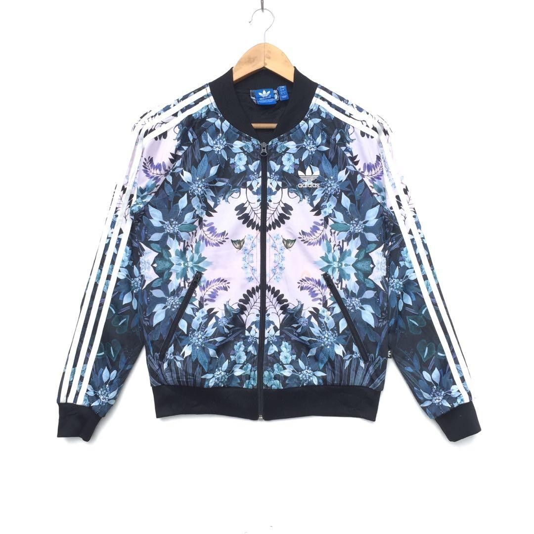 Adidas floral store bomber jacket