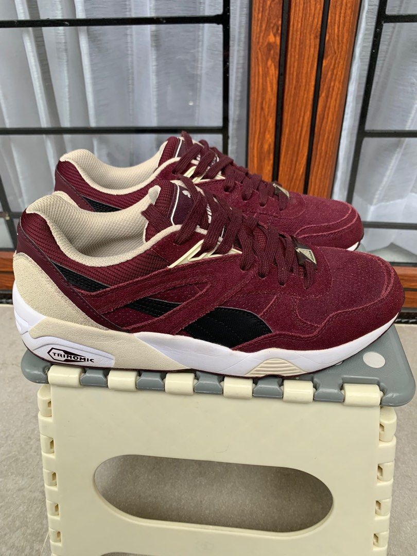 Puma trinomic maroon shop