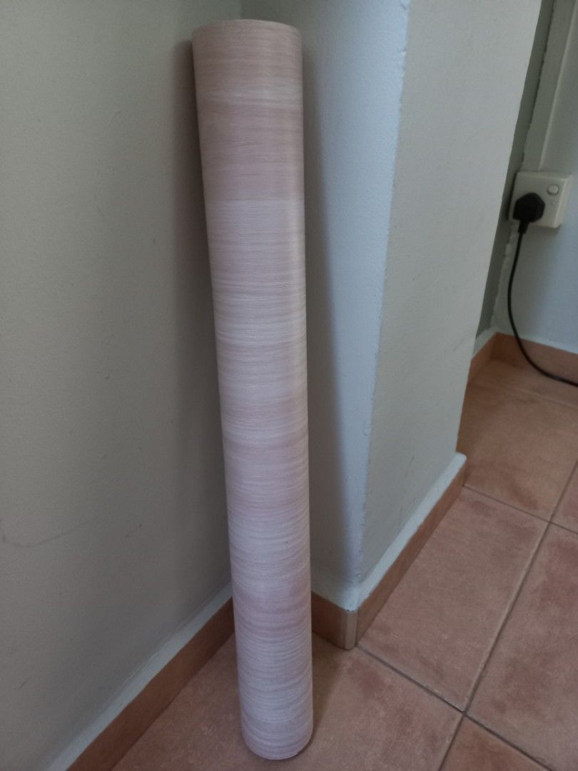 Pvc Self Adhesive Cedar Wood Grain Paper, Furniture & Home Living, Home ...