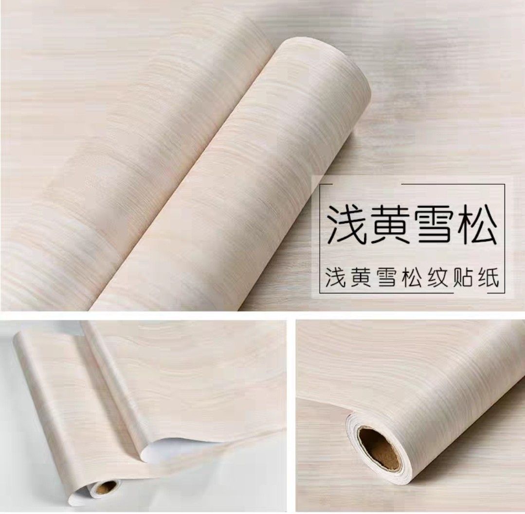 Pvc Self Adhesive Cedar Wood Grain Paper, Furniture & Home Living, Home ...
