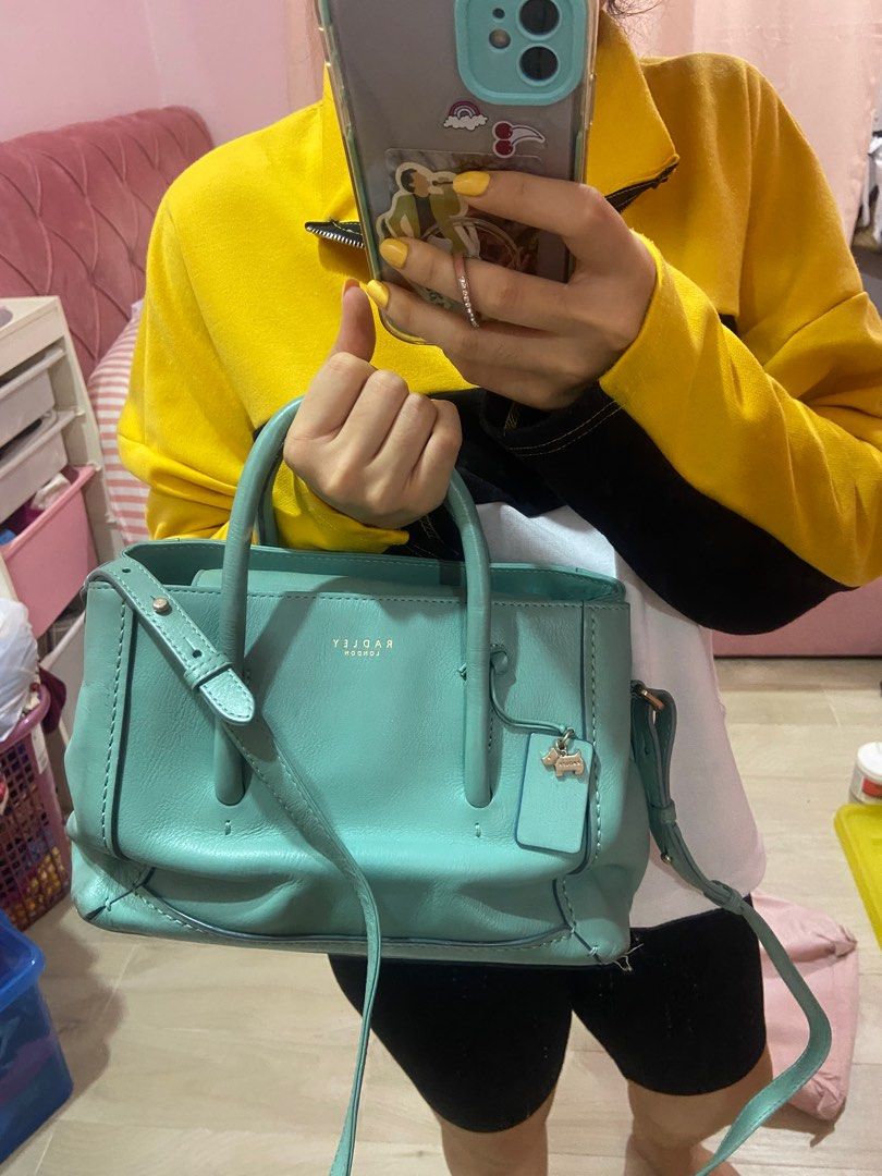 RADLEY Crossbody Top Handle Turquoise Bag