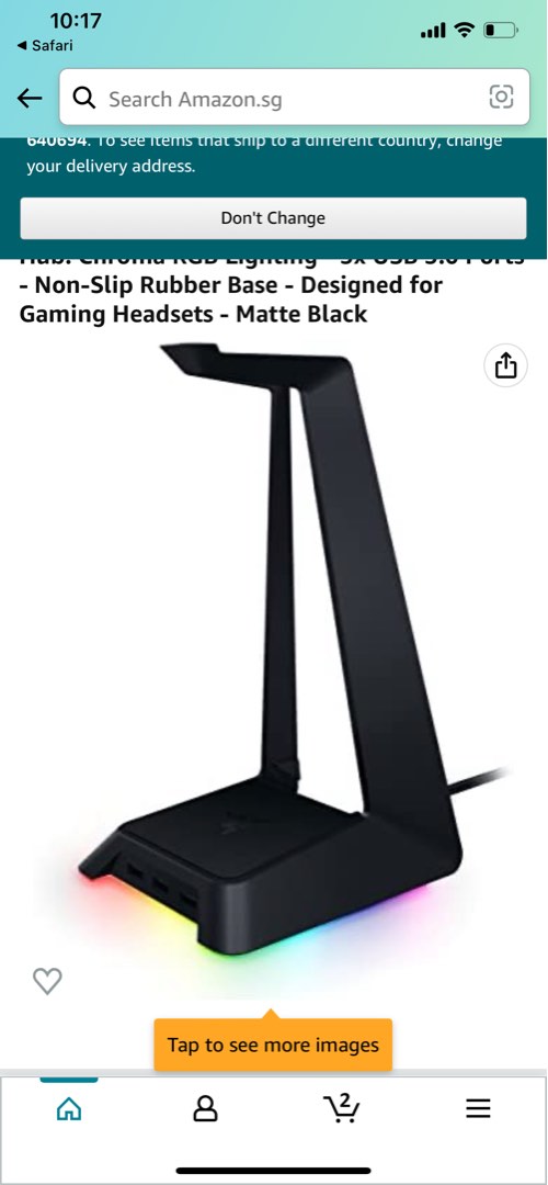 Razer rgb headphone stand outlet