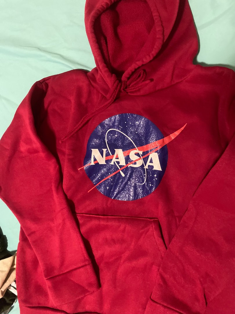 Red NASA hoodie jacket, Women's Fashion, Coats, Jackets and Outerwear