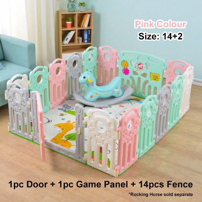 Safety Gates Baby 16 Panel, Babies & Kids, Baby Nursery & Kids Furniture, Safety Gates, Locks