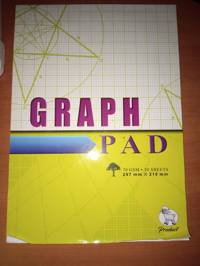 School graph pad, Hobbies & Toys, Stationery & Craft, Stationery