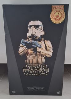 Shanghai Downtown Disney Exclusive HOT TOYS MMS 364 STAR WARS – STORMTROOPER GOLD CHROME VERSION