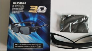 Rechargeable AN-3DG20-B 3D glasses