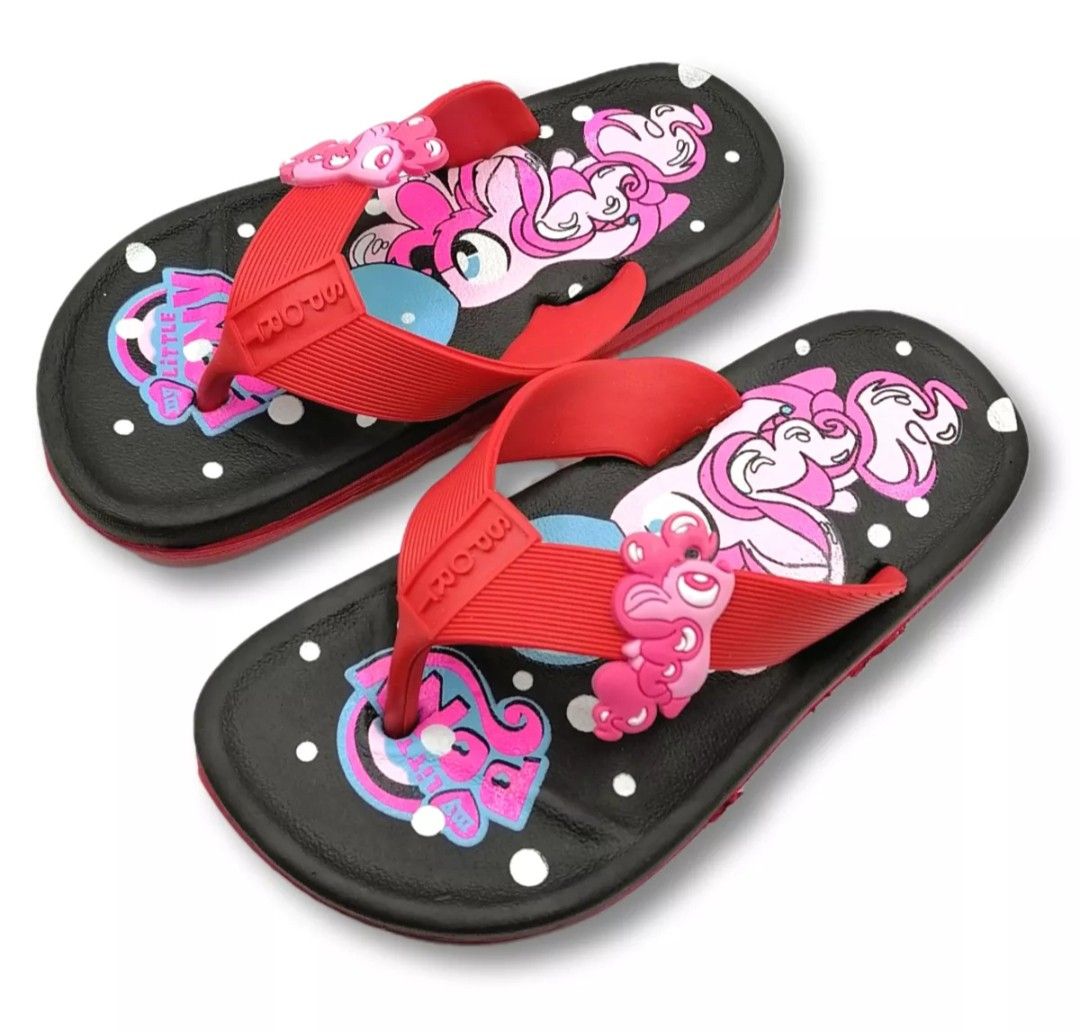 Shoemii Kids Girl Cartoon Slipper Flip Flop Cute Sandal Selipar Budak Perempuan size EU35