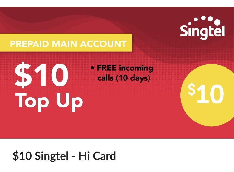 SingTel prepaid top card, TV & Home Appliances, Other Home Appliances ...