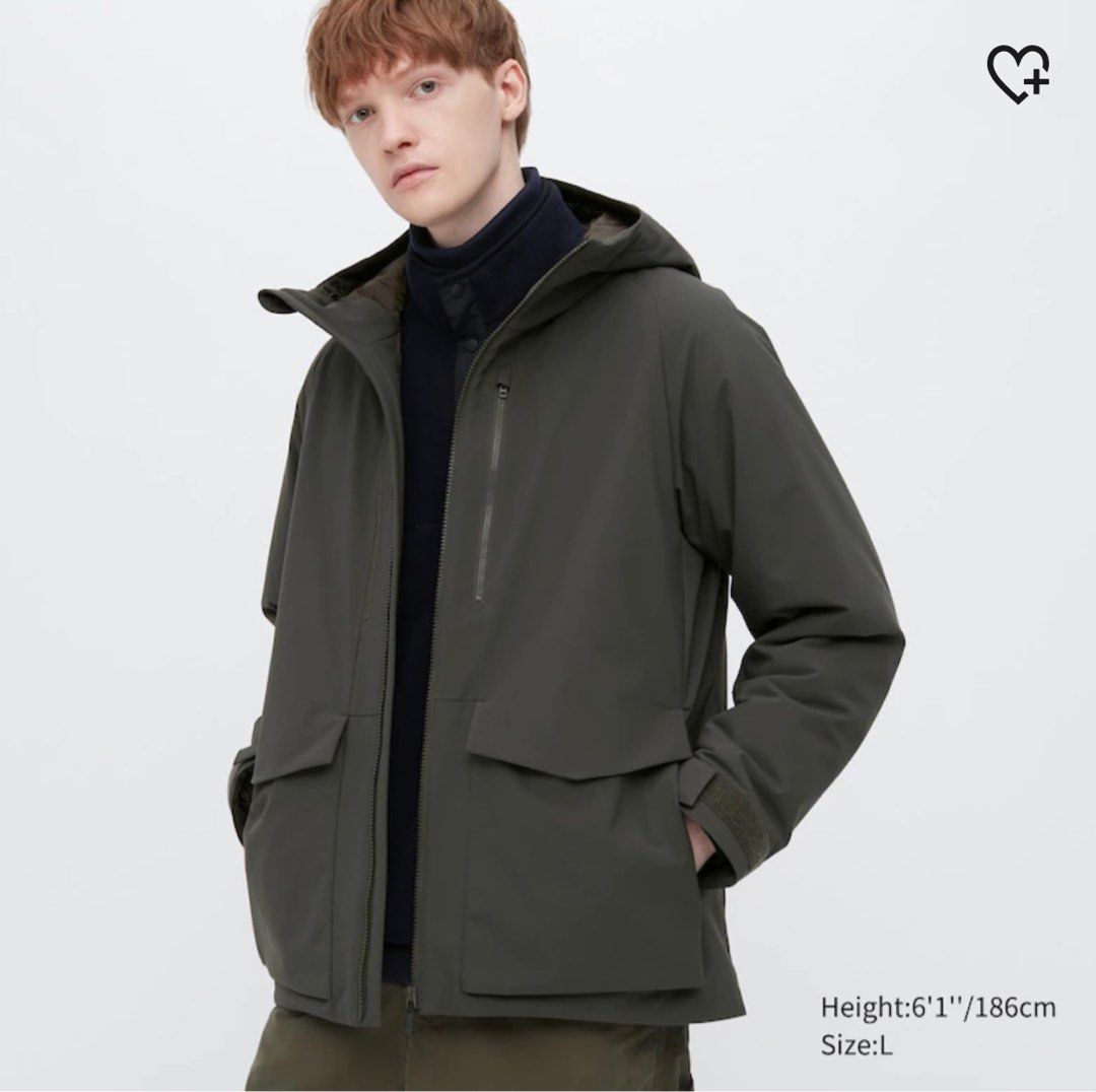 Uniqlo olive green down jacket 2025