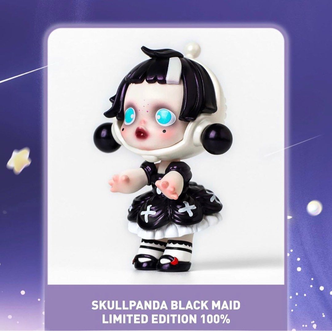 BNIB Skullpanda black maid / dark maid, Hobbies & Toys, Toys
