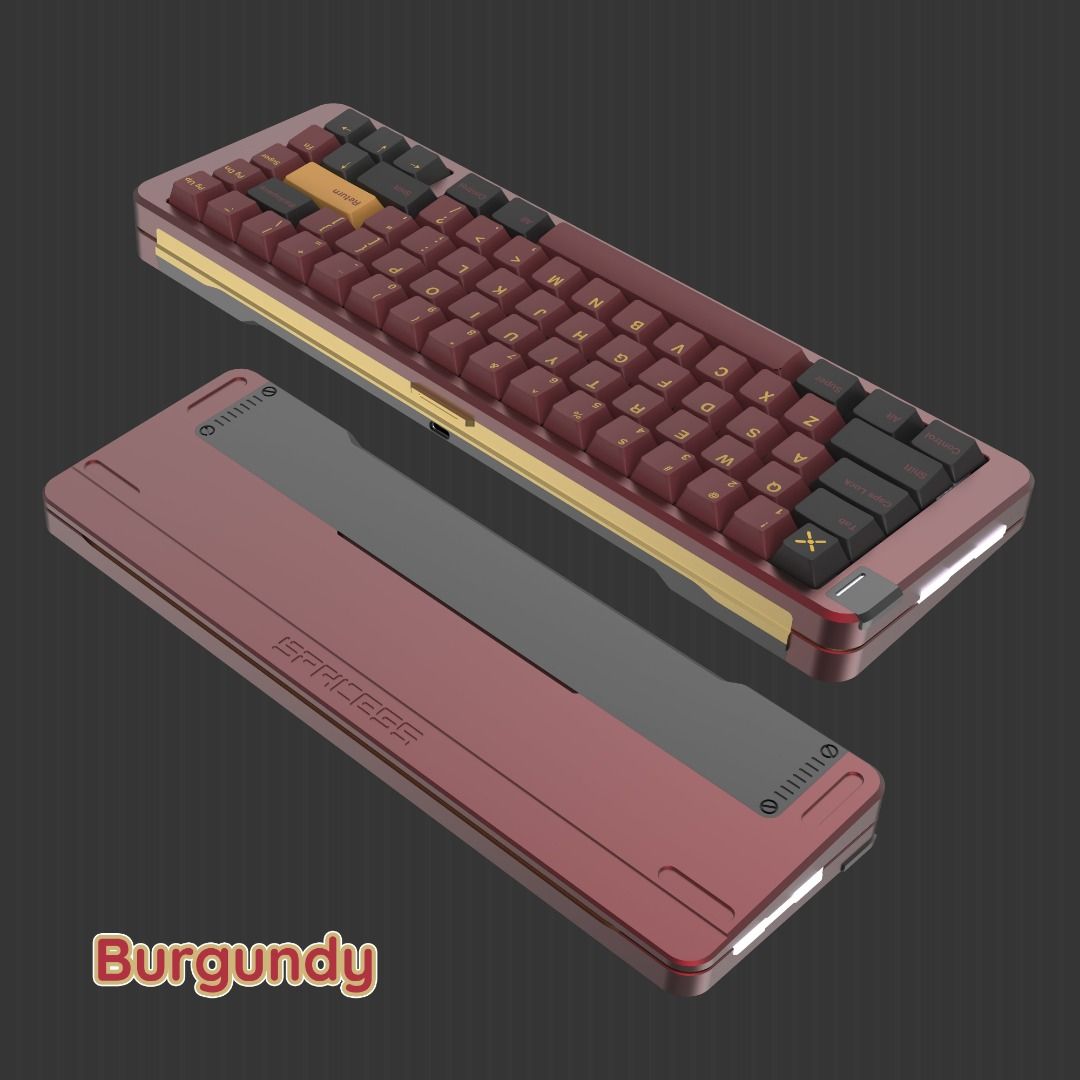 Space65 III by Graystudio Burgundy 65 CNCmachined full Aluminium