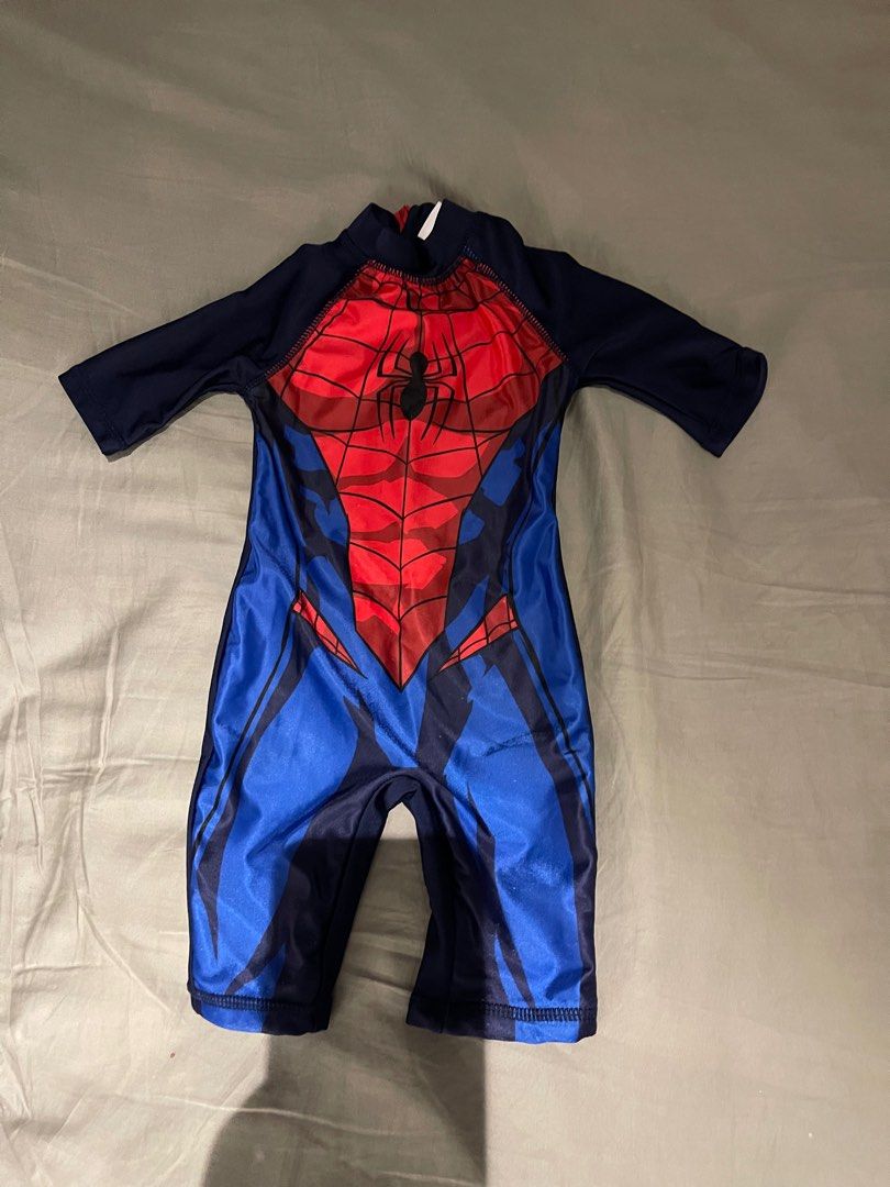 Spider Man Swimsuit, Babies & Kids, Babies & Kids Fashion on Carousell