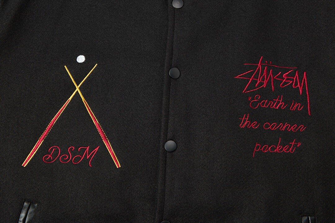 Stussy jacket stussy 外套棒球服外套斯圖西外套, 男裝, 外套及戶外