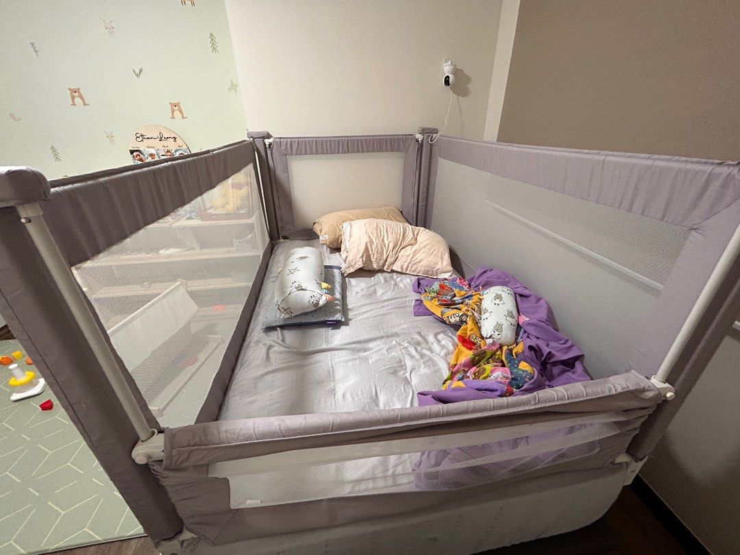 Super single bed guard and storage bed, Babies & Kids, Baby Nursery