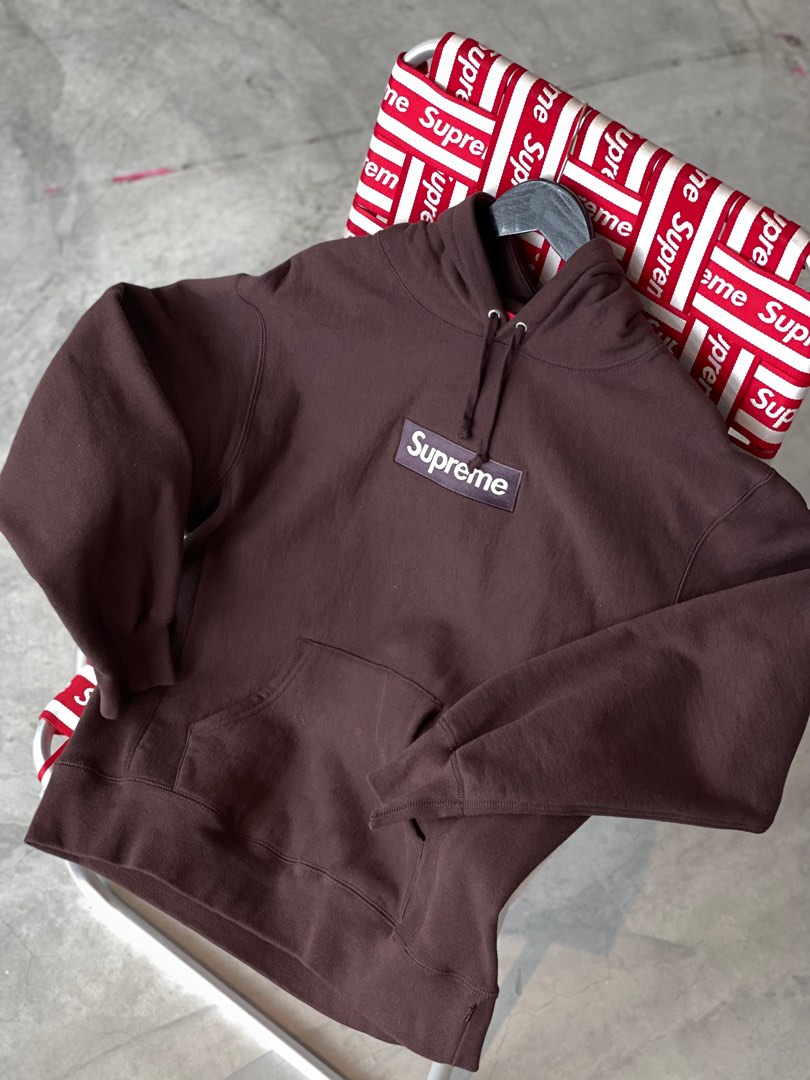 Supreme Brown Box Logo Hoodie