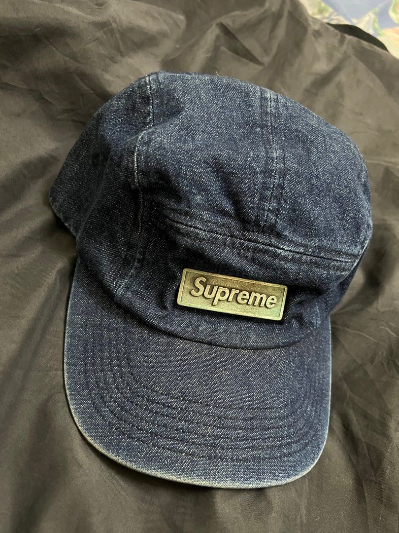 supreme metal plate camp cap