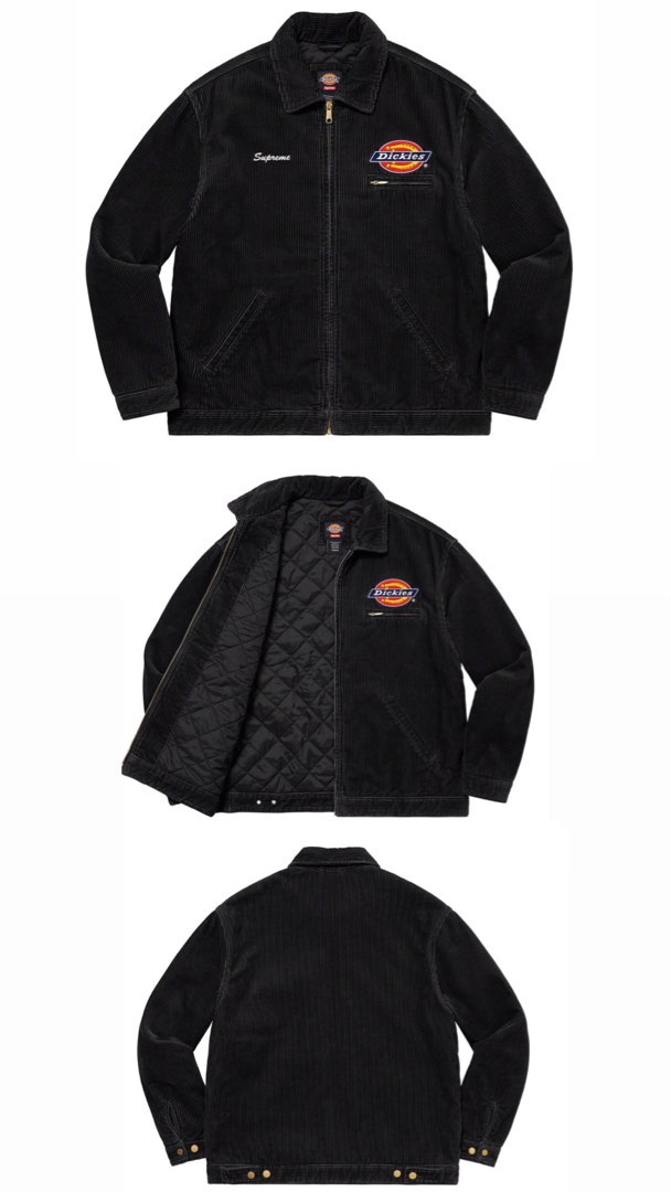 Supreme Supreme Supreme / Dickies Corduroy Work Jacket Black S