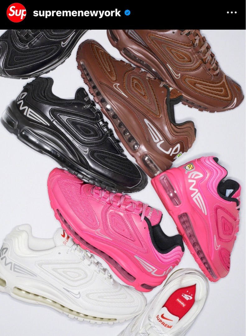 Supreme x Nike Air Max 98 TL Supreme 聯名款 Black 黑色 US10.5