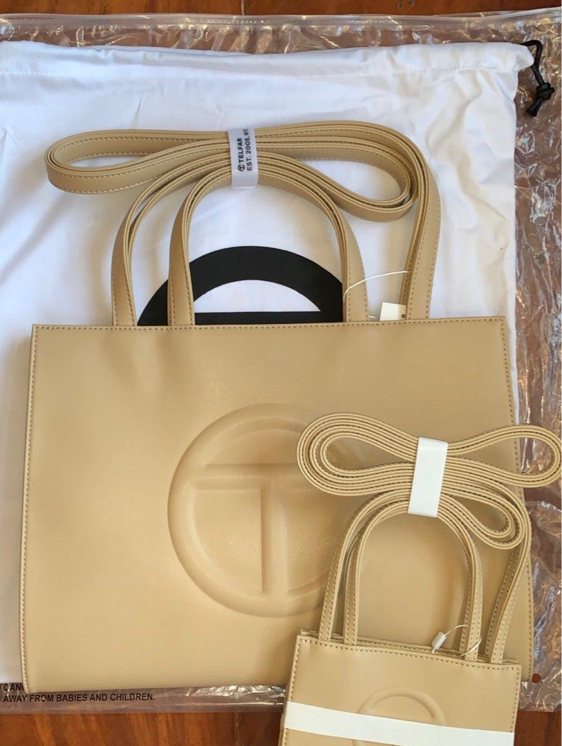 *REPRICED* Telfar Medium in Cream (Category: Luxury Bags & Wallets) located in Calamba. Submitted by m.cag (Listing ID 1202044390, Image 3). Description: ON HAND READY TO SHIP.