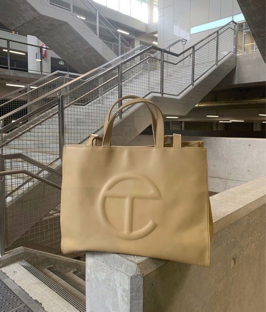 *REPRICED* Telfar Medium in Cream (Category: Luxury Bags & Wallets) located in Calamba. Submitted by m.cag (Listing ID 1202044390, Image 2). Description: ON HAND READY TO SHIP.