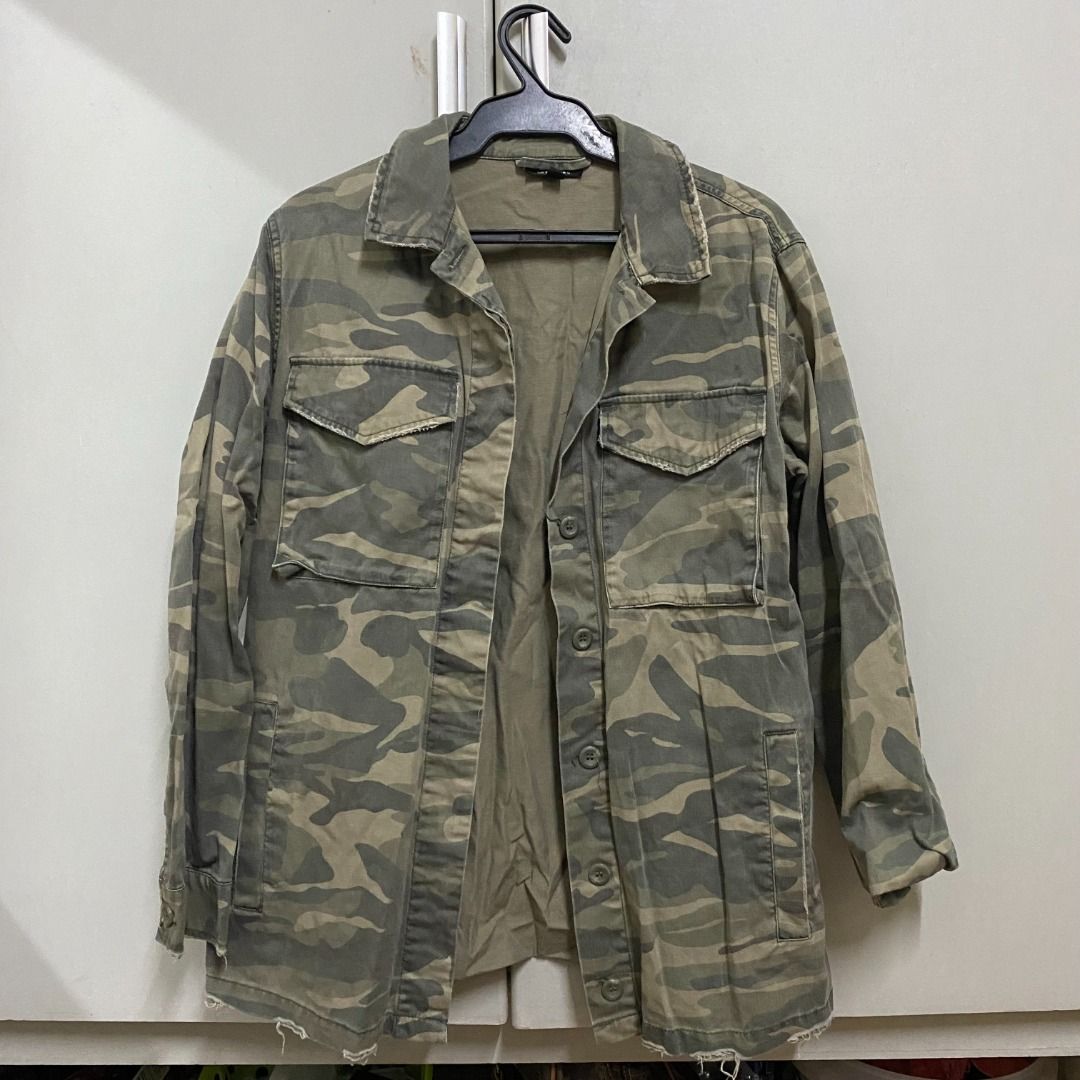 Camouflage jacket on sale topshop