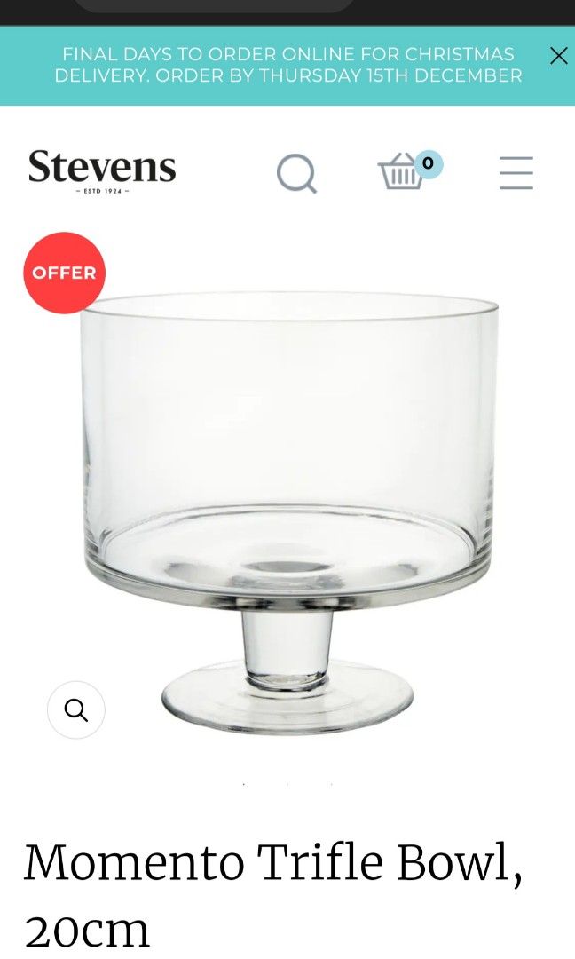 Trifle bowl kmart shop