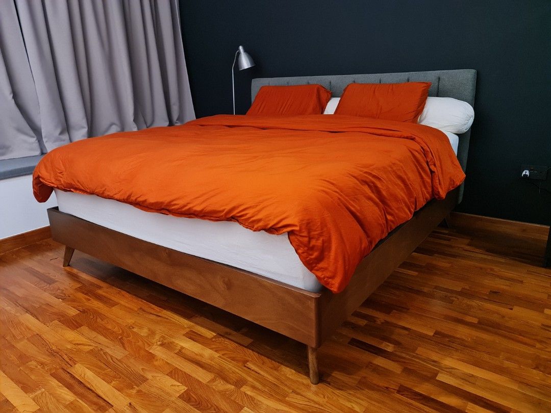 Valentino Bed Frame King, Furniture & Home Living, Furniture, Bed