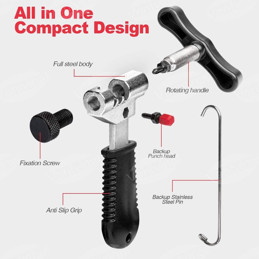 Bicycle chain rivet clearance tool