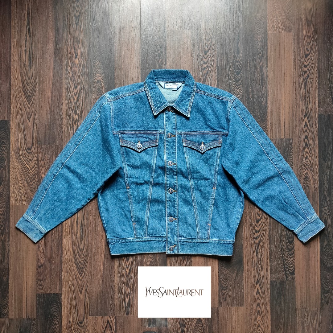 Ysl jeans jacket cheap