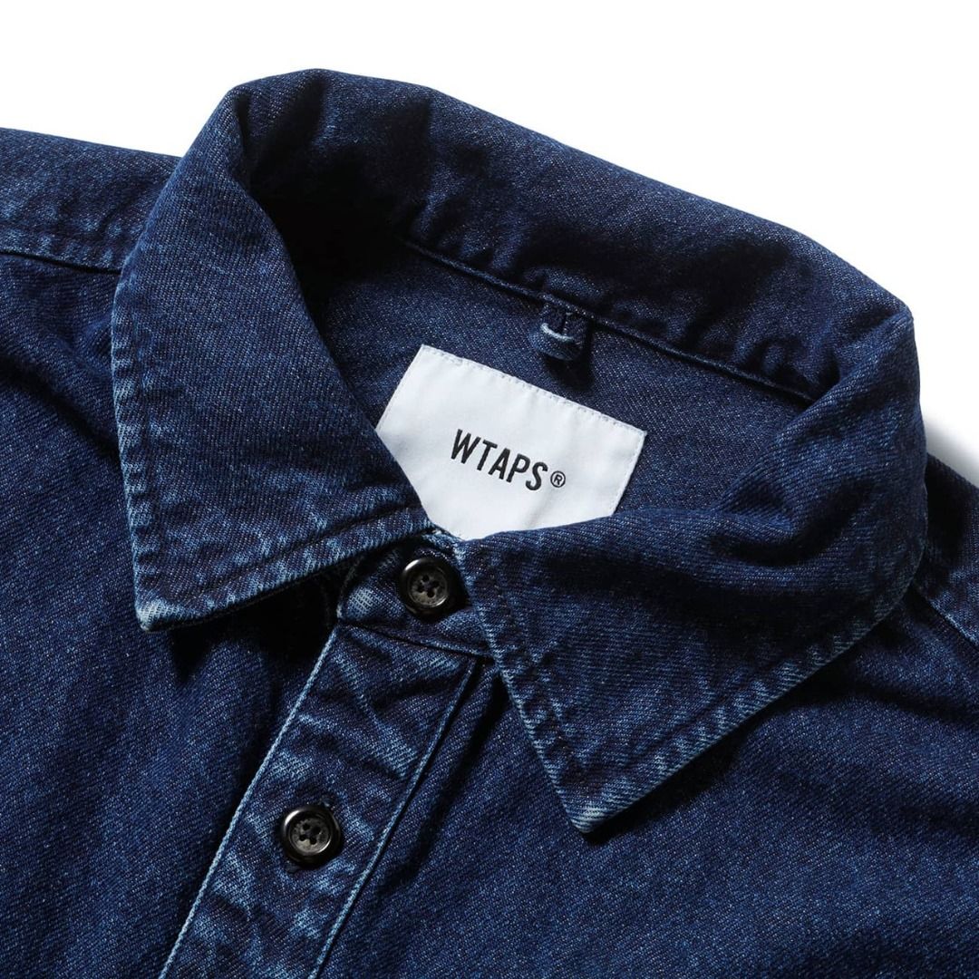 WTAPS 22AW WCPO 01 / LS / COTTON. DENIM - 222WVDT-SHM01 - BLACK