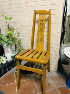 懷舊原木色復古中式靠背木椅x1 只此一張 #vintage #chair