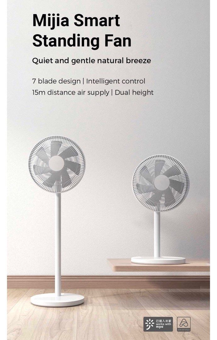 Xiaomi Mi Smart Wired Standing Fan , Furniture & Home Living, Lighting & Fans, Fans on Carousell