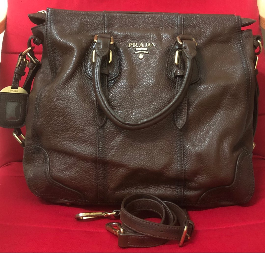 Prada cervo antik shop deerskin bag