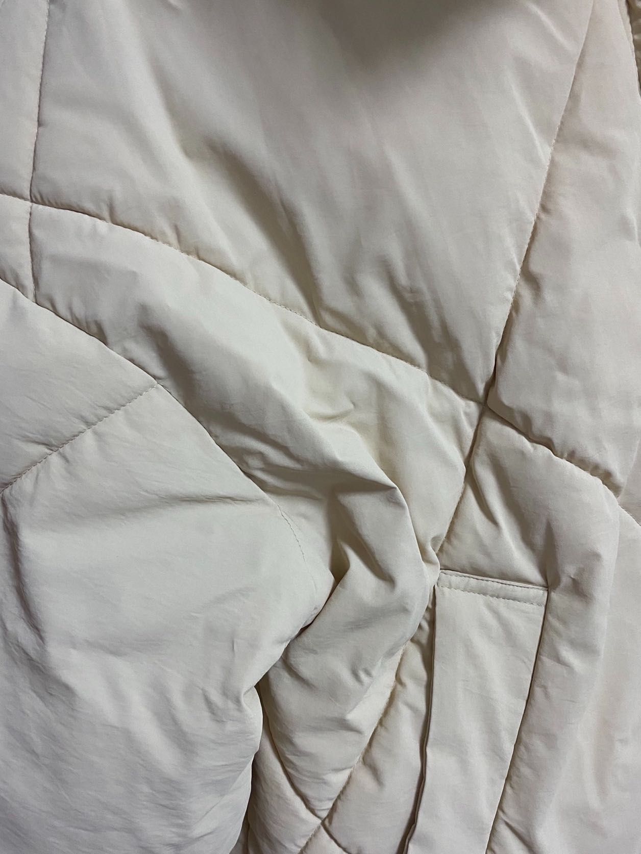 ZARA Oversized Cream Bomber Jacket Winter Jacket, Women's Fashion