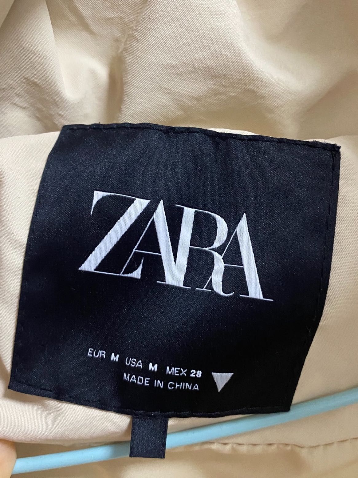 ZARA Oversized Cream Bomber Jacket Winter Jacket, Women's Fashion