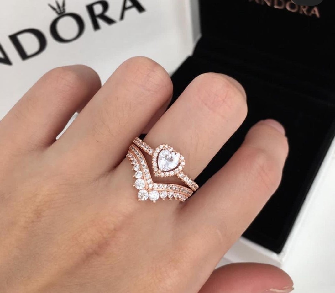 Pandora heart ring cheap set