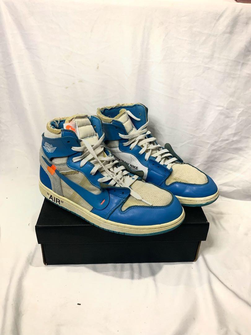 off white jordan ones blue