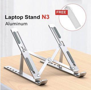 Aluminum laptop stand