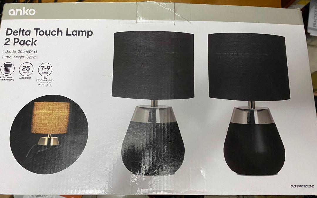 Anko Delta Touch Lamp 2 Pack Furniture Home Living Lighting