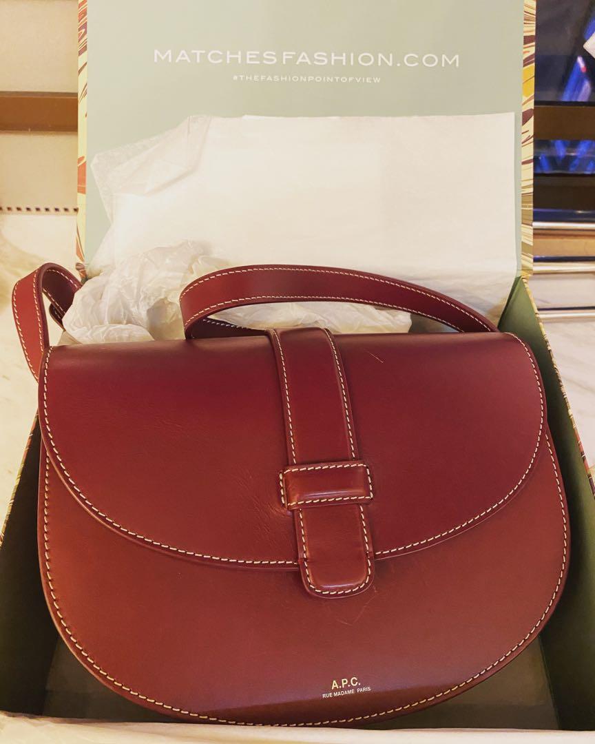 A.P.C. Eloise leather saddle bag