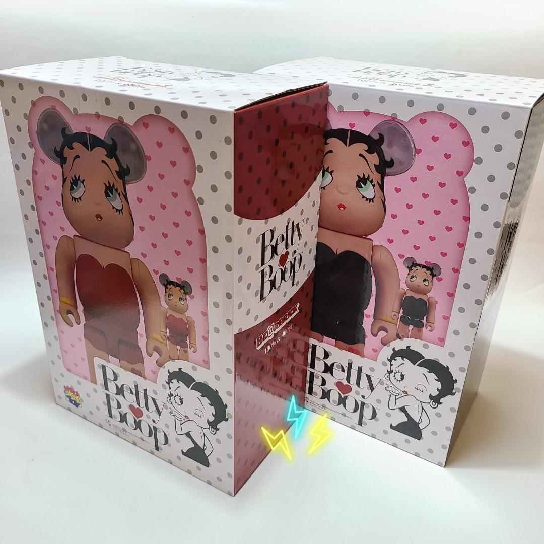 Bearbrick 400% + 100% BETTY BOOP (Red and Black Versions) (2 sets